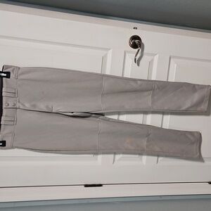 Easton Baseball Pants Full Length Solid Gray Men's medium